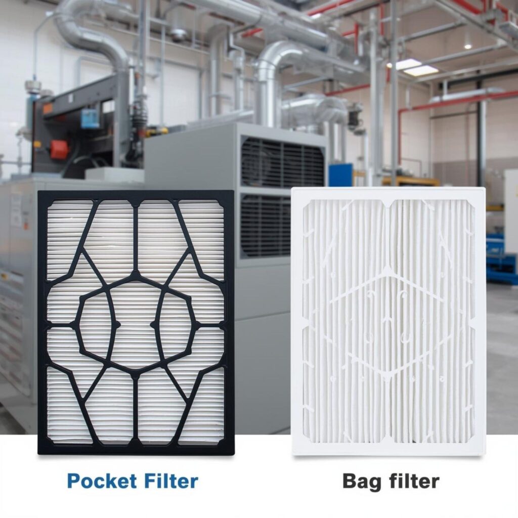 High-efficiency pocket filter for HVAC systems by leading manufacturers and suppliers in India